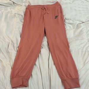 Nike joggers coral color